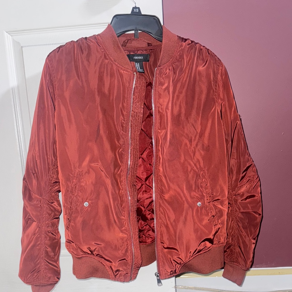 Red Bomber Jacket
